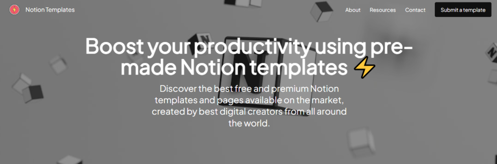 best places to sell notion templates, sell notion templates